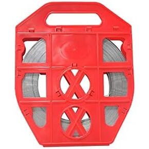 USA 304 شريط من الفولاذ المقاوم للصدأ 1/2 بوصة × 0.030 بوصة × 100 بوصة - موزع بلاستيكي أحمر (FTA530712735PR) in Kuwait