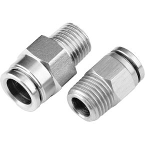 أنابيب الهواء المشتركة الهوائية موصل سريع مباشرة من خلال PC8-02 حلقة الختم المزدوج 1 قطعة (316PC6-03) in Kuwait