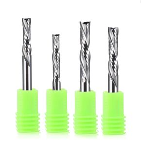 50pcs Two Flute Down Cut Milling Cutter 2 Flutes CNC Tungsten Steel Alloy Mills End Mill(50P 4x17x45LL) in Kuwait