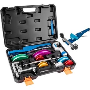 Beaiguna 15 قطعة أداة ثني الأنابيب النحاسية، مجموعة أدوات ثني الأنابيب Hvac لـ 1/4"-7/8" O.D. الأنابيب، 90 درجة للأمام/الخلف لثني الأنبوب مع 7 رؤوس، أداة ثني نحاسية مطورة لتكييف الهواء Hvac in Kuwait