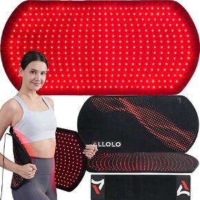 ALLOLO Red Light Therapy for Body, 3-in-1 LEDs Red Light Therapy Belt with Timer Remote Control, 660nm&850nm Infrared Light Therapy Pad for Body Waist Shoulder Knee, 405pcs LED 32.7"*15.7" Large Area in Kuwait