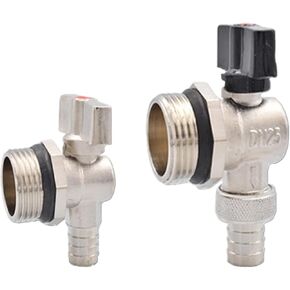 1PCS DN20 DN25 DN32 Copper Drain Valve for Drainage, and Sewage of Floor Heating and hot Water Separator(D- 1) in Kuwait