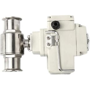 1PCS 32mm 2-Way high Platform Ball Valve Stainless Steel Q911F-16P Three-clamp Ferrule Ball Valve(12VDC) in Kuwait