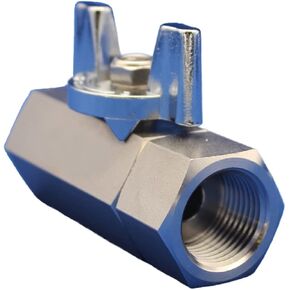 1/4" 3/8" 1/2" 3/4" Stainless Steel High Pressure Ball Valve 3000psi Paint Resistant Suitable for Spraying Industry(3/8") in Kuwait