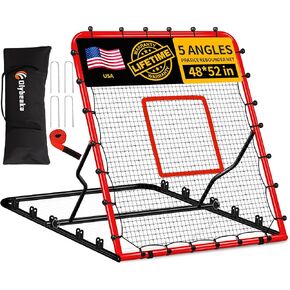 شبكة بيسبول ذات 5 زوايا، شبكة ارتداد خلفية، شبكة تدريب منفردة مقاس 48 × 52 بوصة، خلفية رياضية متعددة للأرض، قيادة الخط، كرة طيران بإطار ثابت، شبكة 45 طبقة، حقيبة حمل in Kuwait