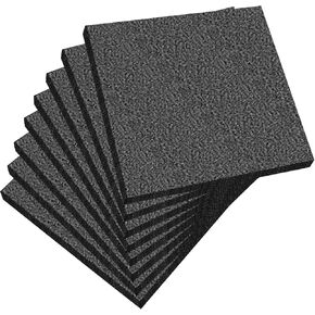 Frienda 8 Pcs Polyethylene Foam Sheet, 12 x 12 x 0.5 Inch Cuttable Packing Foam Pad Cushioning for Tool Box, Cases Craft Shipping Moving and Storage (Black) in Kuwait