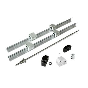 2 قطعة قوس دليل خطي R25 + 4 قطعة مقعد محمل R25UU + ​​معالجة نهاية المسمار الكروي SFU2005 + مقعد الجوز + BKBF15 + مجموعة اقتران (SBR25-1500 2005-1500) in Kuwait