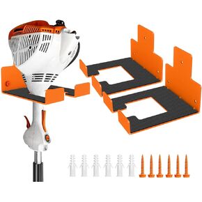 Heavy Duty Garage Organizer Weed Eater Hanger, Trimmer Rack Weed Wackers Holder, Garden Power Tool Hanger Wall Mounted for Grass Trimmer, Hedge Trimmer, Garden Tools, 2 Pack in Saudi Arabia