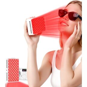 العلاج بالضوء الأحمر للوجه والجسم، لوحة العلاج بالضوء الأحمر المحمولة، الضوء الأحمر 660 نانومتر وضوء الأشعة تحت الحمراء 850 نانومتر لتخفيف الألم، العناية بالبشرة، الضوء الأحمر للنوم، قابل لإعادة الشحن ورائع للسفر in Kuwait