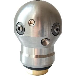 Stainless Steel Sewer Cleaning Nozzle 3/8 Inch Female 40-60LPM Rotating Ball Spherical Jetter Nozzle(40LPM) in Kuwait