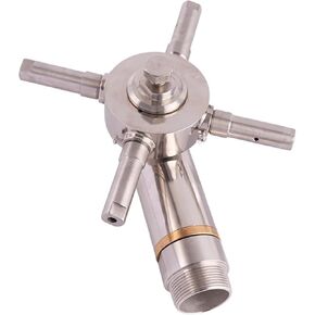 زجاجة من الفولاذ المقاوم للصدأ وفوهة تنظيف العلبة 1-1I2 بوصة ذكر 360 درجة in Kuwait