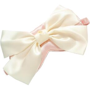 Sleep Mask Adjustable Silk Blackout Eye Mask with Bowknot Princess Style Perfect for Home Photography and Flights (Pink) in Saudi Arabia