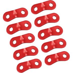 10pack Aluminum Alloys Tent Rope Clip Camping Canopies Rope Adjusters for Mountaineering and Wilderness Trip Red Cord Locks in Kuwait