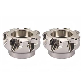 2 حزمة مطحنة وجه قابلة للفهرسة 1-1 / 4 "× 4" إزاحة رئيسية 75 درجة وجه 7 مزامير مطحنة قاطعة المطحنة in Kuwait