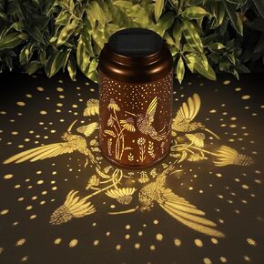 Solar Lanterns Outdoor Waterproof Hummingbird Garden Decor Gifts for Women Mom Grandma Hanging Solar Lights Metal Solar Decoration Outside for Yard, Patio, Backyard, Porch in Kuwait