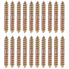 20 قطعة مزدوجة نهاية الخشب أثاث النجارة المسمار وتد ، M6x40mm الأثاث ربط تثبيت مسامير وتد in Kuwait