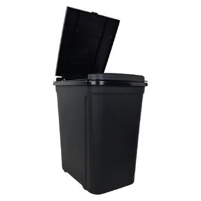 Kitchen Trash Can, 7.6 Gallon Plastic Garbage Bin with Touch Top Lid, Black in Saudi Arabia