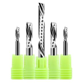 Left Spiral Milling Cutter Down Cut CNC End Mill 6 8 10 mm Shank Engraving Bits(6x15x50) in Kuwait