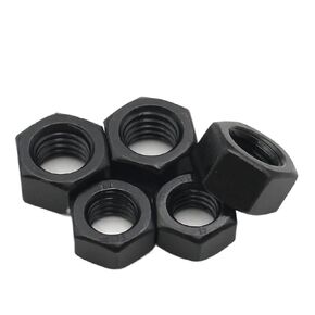 1-50 قطعة M2 .5 .6 M3 M4 M5 M6 M8 M10 M12 M14 M16 M18 M20 M22 M24 M27 M30 M33 M36 أسود الكربون الصلب مسدس عرافة المكسرات (M18x5pcs) in Kuwait