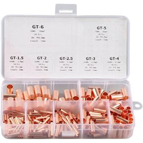 250Pcs Copper Tube Connector Kits Terminal Connecting Set Wire Hardware Supplies in Kuwait