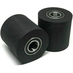 1 Piece 10x35x35 Double Bearing Polyurethane Pressure Pulley PUT680035-35 35mm Diameter 10mm Hole PU 10 * 35 Rubber(6x35x30mm) in Kuwait