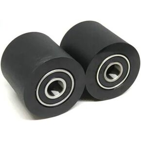 1 Piece 6x30x30 Double Bearing Polyurethane Coated Pulley PUT62630-30 6mm Inner Diameter 30mm PU 6 * 30 Plastic Roller(8x30x30mm) in Kuwait