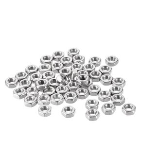 Hexagon Hex Nuts M1 .2 .4 .6 M2 .5 M3 M4 M5 M6 M8 M10 M12 M14 M16 M18 M20 Nut 304 Stainless Steel DIN934 Metric(M1.2 x 100Pcs) in Saudi Arabia