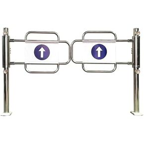 Automatic Rebound Swing Door - 1-Way Entry Gate for Warehouses Supermarkets Factories & Parks - Self-Closing Spring Gate (120x100cm) - Durable & Space-Saving Solut in Kuwait