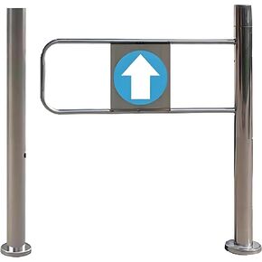 باب أمان ببوابة متأرجحة أوتوماتيكية - حاجز معدني محمّل بنابض بزاوية 90 درجة لمحلات السوبر ماركت والمكتبات ومتاجر البيع بالتجزئة - حل أمان متين وسهل التثبيت in Kuwait