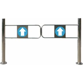 باب المشاة ببوابة التأرجح الأوتوماتيكية - نظام دخول/خروج زنبركي للمستودعات، تحكم آمن في الوصول إلى الحاجز، بوابة أمان خارجية متينة in Kuwait