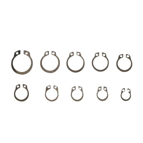 100pcs 304 Stainless Steel 8-18mm Shaft C Type External Circlip Bearing Retaining Clip Snap Ring Washer Assortment Kit in Saudi Arabia