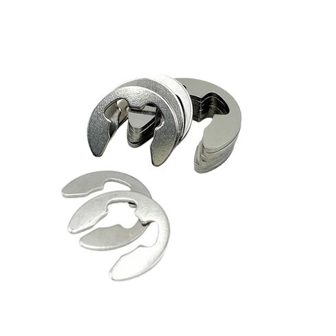 320/215 قطعة E Clip Washer 304 A2 الفولاذ المقاوم للصدأ المفاجئة الدائري غسالة على شكل E حلقة الاحتفاظ بحلقة إحكام خارجية لمجموعة العمود M1.5 ~ M15 (320 قطعة) in Saudi Arabia