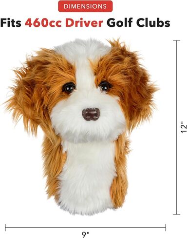 Daphne's Headcovers Cavapoo Driver Headcover | Funny Golf Club Covers | Golf Head Covers for Drivers | Stylish Golf Club Head Covers | Golf Driver Covers | Men’s & Women’s Driver Headcover in Saudi Arabia