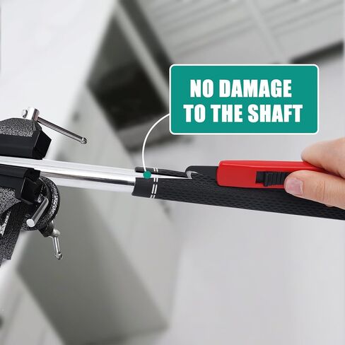 مجموعة أدوات تثبيت قبضة نادي الجولف - مجموعة أدوات إزالة قبضة الجولف تتضمن ملزمة طاولة محمولة دوارة 360 درجة، و13 شريطًا مزدوج الجوانب (2 بوصة × 10 بوصة)، وسكين خطاف لإعادة قبضة مقابض الجولف (بدون مذيب) in Kuwait