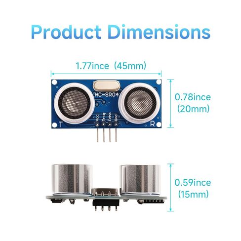 10 قطع HC-SR04 مجموعة مستشعر المسافة بالموجات فوق الصوتية مقاومة للماء عالية الدقة واستهلاك منخفض للطاقة مدمج لـ Ar duino U NO M EGA Rasp Berry P i عالي الدقة روبوت X Bee Zig Bee مع 10 أسلاك Du pont in Kuwait