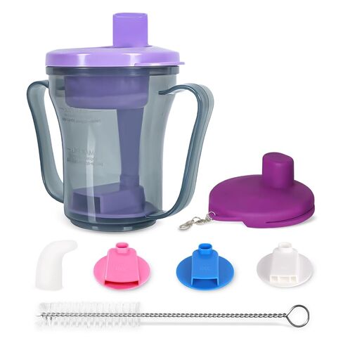 عسر البلع من عسر البلع لابتلاع الناس ، كوب بروفال 5 سم أو 10 سم مكعب من السائل في كل مرة لمنع القطع (غطاء أرجواني ورمادي) in Kuwait