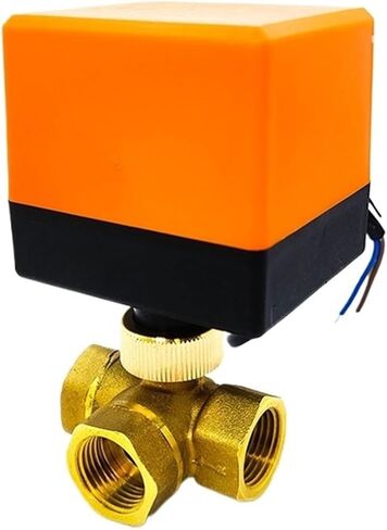 1/2 "1-1/2" 1 "2" صمام كروي نحاسي ثلاثة أسلاك ثلاثي الاتجاه تكييف الهواء التدفئة الأرضية برج المياه صمام التبديل 220 فولت (2 "، 220VAC) in Kuwait