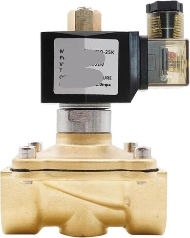 صمام الملف اللولبي النحاسي المفتوح عادةً، G3/8 بوصة إلى G2، ختم NBR، AC220V DC12V 24V، صمام مياه مقاوم لدرجات الحرارة العالية IP65 (1، AC 380V_NBR) in Kuwait