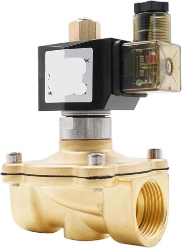 صمام الملف اللولبي النحاسي المفتوح عادةً، G3/8 بوصة إلى G2، ختم NBR، AC220V DC12V 24V، صمام مياه مقاوم لدرجات الحرارة العالية IP65 (1، AC 380V_NBR) in Kuwait