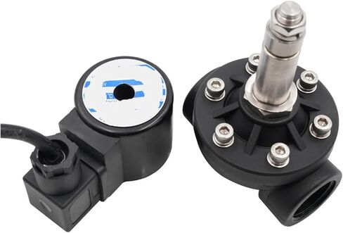 DN15 DN20 DN25 بلاستيك PA66 صمام الملف اللولبي المغلق عادة أو المفتوح تحت الماء، AC220V DC24V، درجة مقاومة للماء IP68، G أو NPT (1، NPT_AC 220V_ عادي مغلق) in Kuwait