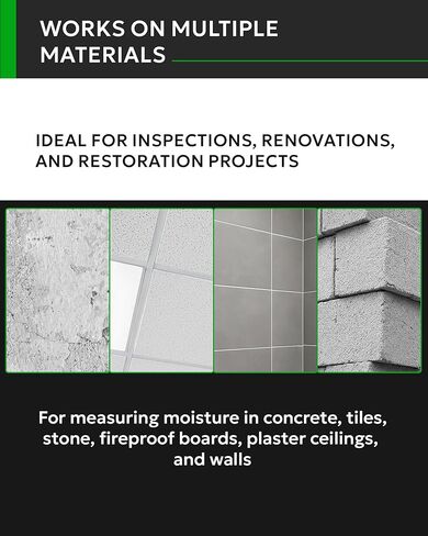 Concrete Moisture Meter CME- 822 – Digital Moisture Meter for Concrete, Floors, Walls, Gypsum – Non-Destructive Concrete Moisture Sensor (CME-822 with PU Case) in Kuwait