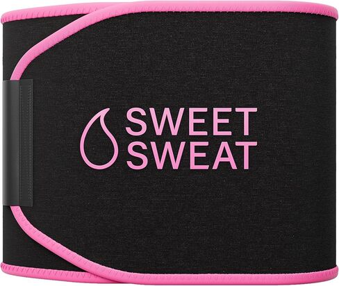 تغطية إضافية لحزام الخصر من Sports Research Sweet Sweat (XC) - حزام لياقة بدنية ممتاز مع تغطية أكثر للخصر لعرق أفضل - وردي (XXL) in Kuwait