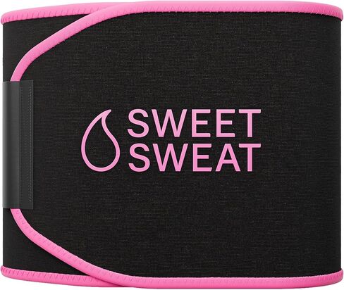 تغطية إضافية لحزام الخصر من Sports Research Sweet Sweat (XC) - حزام لياقة بدنية ممتاز مع تغطية أكثر للخصر لعرق أفضل - وردي (XXL) in Kuwait