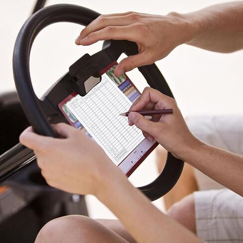 40 قطعة من أوراق نتائج الجولف من BESPORTBLE، بطاقات أداء جولف محمولة مقاس 6 × 4 بوصات مطلية - حافظة منافسات لبطاقات الأداء الخارجية، دفتر ملاحظات وإحصائيات البطاقات الورقية لملحقات النادي in Kuwait