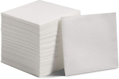 200 Linen-Feel Dessert And Beverage Napkins - Disposable Cloth-Like Cocktail Paper Napkins, Made In USA - Soft and Absorbent For Bar, Restaurant, Café, Wedding, Parties (200-Pack) in Saudi Arabia