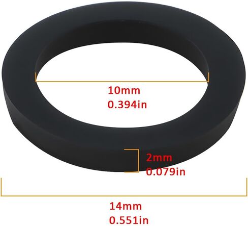 10pcs Rubber Belt Ring 14x10x2mm Cassette Idler Tyre Compatible with Amstrad CPC 464 Tape Drive in Saudi Arabia