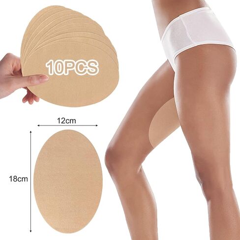 وسادات شريط احتكاك مضادة للاحتكاك، رقعة فخذ ذاتية اللصق تمنع الاحتكاك ومقاومة التآكل، وسادة لاصقة داخلية رفيعة قابلة للتنفس، 10 قطع in Kuwait