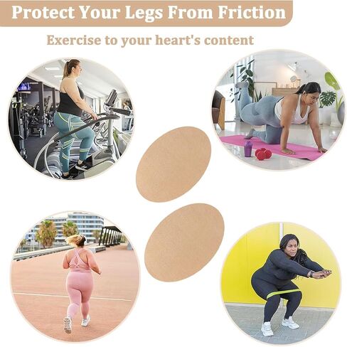 وسادات شريط احتكاك مضادة للاحتكاك، رقعة فخذ ذاتية اللصق تمنع الاحتكاك ومقاومة التآكل، وسادة لاصقة داخلية رفيعة قابلة للتنفس، 10 قطع in Kuwait