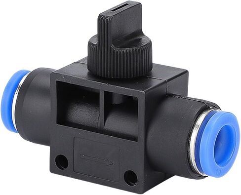 Pneumatic Tracheal Quick Plugs Connector HVFF Hand Valve Pressure Relief Switch 4/6/8/10/12 1Pcs(BlueHVFF10) in Kuwait