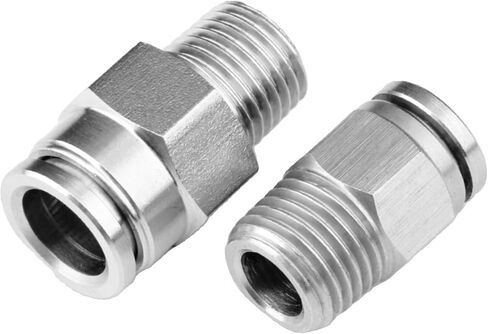 أنابيب الهواء المشتركة الهوائية موصل سريع مباشرة من خلال PC8-02 حلقة الختم المزدوج 1 قطعة (316PC6-03) in Kuwait